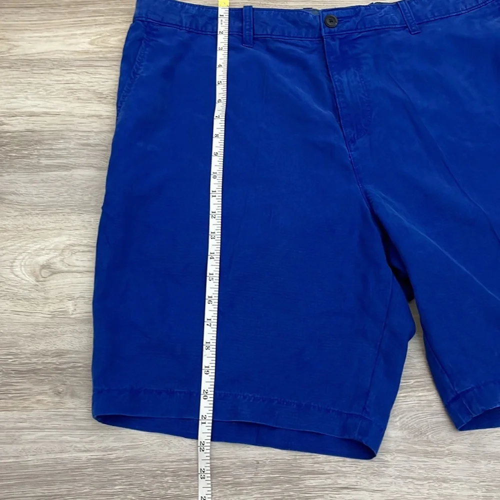Perry Ellis Royal Blue Men’s Shorts with Side Pockets & Belt Loops Waist 40
